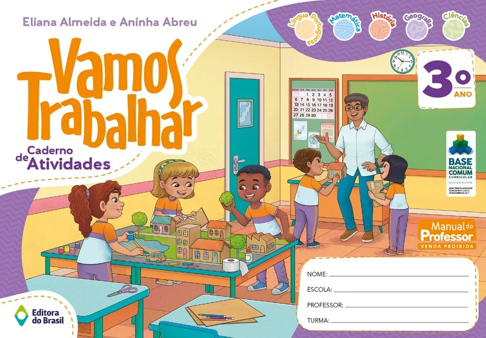 VAMOS TRABALHAR CADERNO DE ATIVIDADES – 3º ANO
